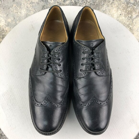 Cole Haan Men\'s Size 10.5M Lunargrand Black Leather Wingtip Oxford Dress Shoes main image 13
